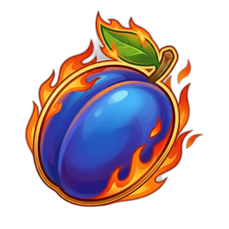 Fire Joker Süsse Pflaumen Symbol